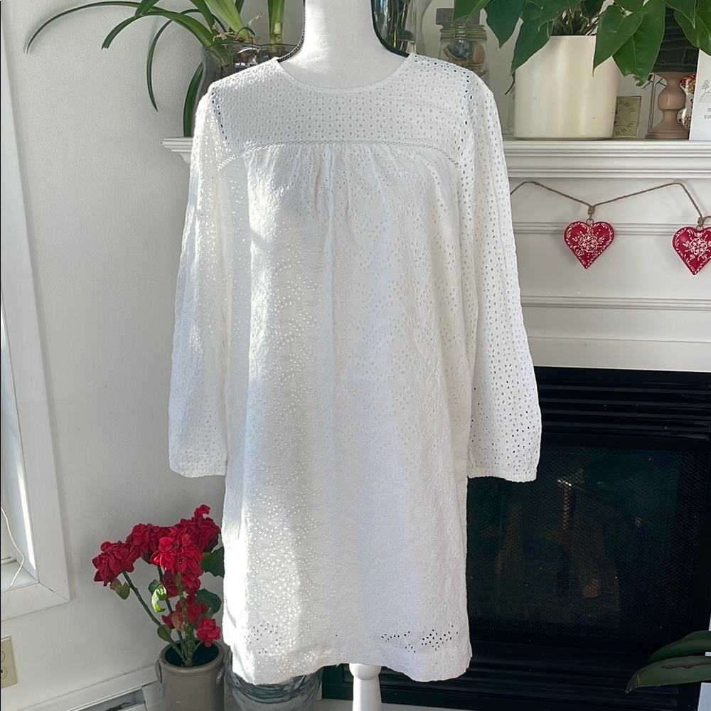 White Eyelet Dress